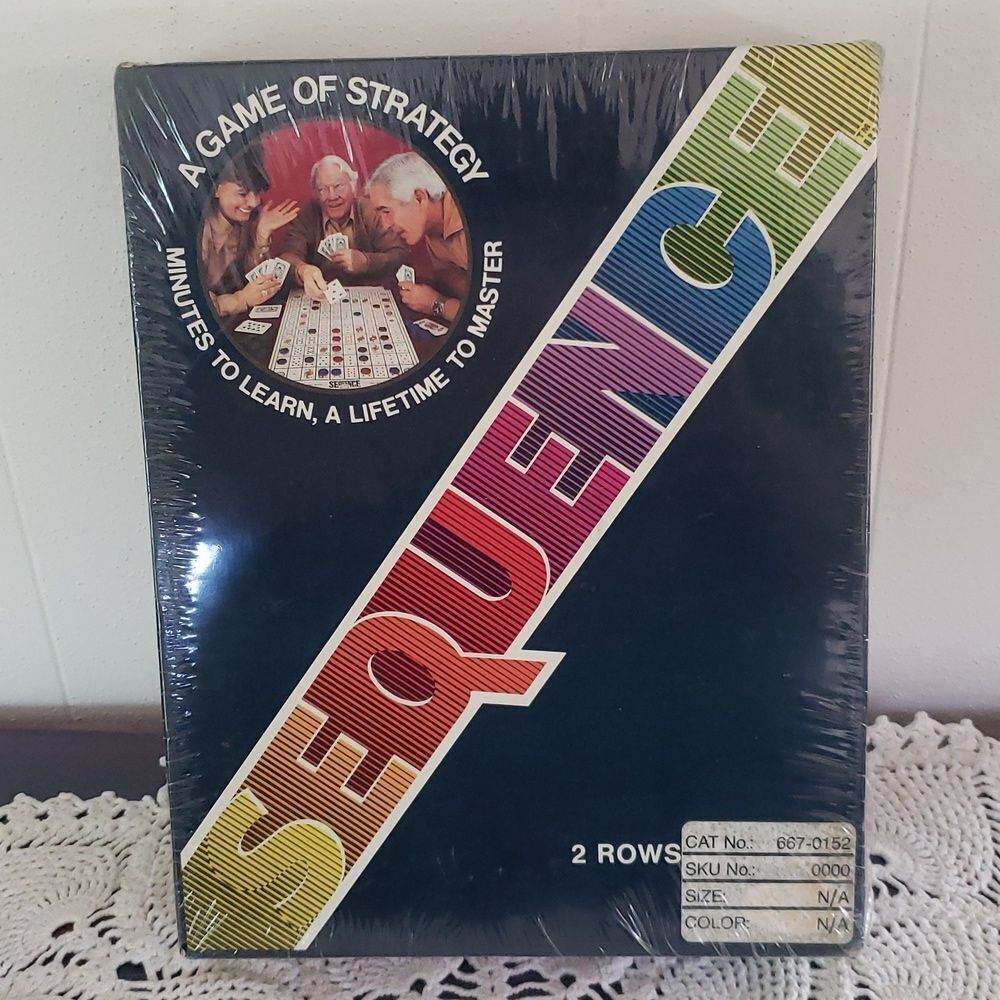 Vintage 1986 JAX, Ltd - Still Sealed SEQUENCE Board Game